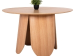 ΤΡΑΠΕΖΙ ΣΤΡΟΓΓΥΛΟ DENTY HM9612.01 MDF ΜΕ ΚΑΠΛΑΜΑ ΔΡΥΟΣ-ΧΡΩΜΑ ΔΡΥΟΣ Φ120x75Υεκ.