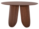 ΤΡΑΠΕΖΙ ΣΤΡΟΓΓΥΛΟ DENTY HM9612.02 MDF ΜΕ ΚΑΠΛΑΜΑ ΔΡΥΟΣ-ΧΡΩΜΑ ΚΑΡΥΔΙ Φ120x75Υεκ.
