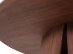 ΤΡΑΠΕΖΙ ΣΤΡΟΓΓΥΛΟ DENTY HM9612.02 MDF ΜΕ ΚΑΠΛΑΜΑ ΔΡΥΟΣ-ΧΡΩΜΑ ΚΑΡΥΔΙ Φ120x75Υεκ.