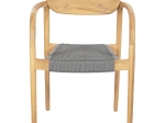 ΠΟΛΥΘΡΟΝΑ OSLO HM9636.08 ΞΥΛΟ TEAK ΦΥΣΙΚΟ & ΓΚΡΙ ΣΧΟΙΝΙ 55x54x80Yεκ.