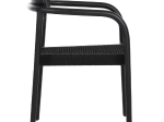 ΠΟΛΥΘΡΟΝΑ OSLO HM9636.12 ΞΥΛΟ TEAK ΜΑΥΡΟ & ΜΑΥΡΟ ΣΧΟΙΝΙ 55x54x80Yεκ.