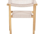 ΠΟΛΥΘΡΟΝΑ CHARLOTTE HM9637.07 ΞΥΛΟ TEAK ΦΥΣΙΚΟ & ΜΠΕΖ ΣΧΟΙΝΙ 58x61x81Yεκ.