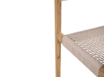ΠΟΛΥΘΡΟΝΑ CHARLOTTE HM9637.07 ΞΥΛΟ TEAK ΦΥΣΙΚΟ & ΜΠΕΖ ΣΧΟΙΝΙ 58x61x81Yεκ.