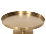 ΒΟΗΘΗΤΙΚΟ ΤΡΑΠΕΖΑΚΙ HAILEY HM9729 ΜΩΒ ΓΥΑΛΙ-ΧΡΥΣΟ ΜΕΤΑΛΛΟ Φ39,5x45Υεκ