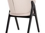 ΚΑΡΕΚΛΑ HANA HM9746.01 RUBBERWOOD ΣΕ ΜΑΥΡΟ ΧΡΩΜΑ-ΜΠΕΖ ΥΦΑΣΜΑ 55x60x84Yεκ.