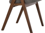 ΚΑΡΕΚΛΑ HANA HM9746.02 RUBBERWOOD ΣΕ ΚΑΡΥΔΙ ΧΡΩΜΑ-ΓΚΡΙ ΥΦΑΣΜΑ 55x60x84Yεκ.