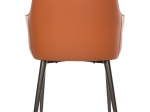ΠΟΛΥΘΡΟΝΑ ΤΡΑΠΕΖΑΡΙΑΣ HELM HM9767.01 CAMEL PU-ΓΚΡΙ ΜΕΤΑΛΛΙΚΑ ΠΟΔΙΑ 61x56x77Υεκ.