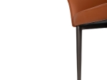 ΠΟΛΥΘΡΟΝΑ ΤΡΑΠΕΖΑΡΙΑΣ HELM HM9767.01 CAMEL PU-ΓΚΡΙ ΜΕΤΑΛΛΙΚΑ ΠΟΔΙΑ 61x56x77Υεκ.