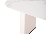 ΤΡΑΠΕΖΙ ΤΡΑΠΕΖΑΡΙΑΣ CORBY HM9771.01 12mmΚΕΡΑΜΙΚΟ ΛΕΥΚΟ ΜΑΡΜΑΡΟ-MDF ΛΕΥΚΟ 180x90x76Υ εκ.