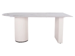 ΤΡΑΠΕΖΙ ΤΡΑΠΕΖΑΡΙΑΣ CERAMUS HM9772.01 12mmΚΕΡΑΜΙΚΟ TOP ΛΕΥΚΟ ΜΑΡΜΑΡΟ-MDF ΛΕΥΚΟ 180x90x76Υεκ.