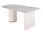 ΤΡΑΠΕΖΙ ΤΡΑΠΕΖΑΡΙΑΣ CERAMUS HM9772.01 12mmΚΕΡΑΜΙΚΟ TOP ΛΕΥΚΟ ΜΑΡΜΑΡΟ-MDF ΛΕΥΚΟ 180x90x76Υεκ.