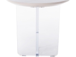 ΤΡΑΠΕΖΙ ΣΑΛΟΝΙΟΥ ACRYLON HM9779.01 HPL ΛΕΥΚΟ ΜΑΡΜΑΡΟ-ΑΚΡΥΛΙΚΟ ΠΟΔΙ Φ40x41Υεκ.
