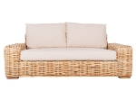 ΚΑΝΑΠΕΣ 2-ΘΕΣΙΟΣ TROPEL HM9809 ΞΥΛΟ MANGO-RATTAN ΦΥΣΙΚΟ-ΛΕΥΚΑ ΜΑΞΙΛΑΡΙΑ 192x88x70-85Υεκ.