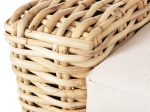 ΚΑΝΑΠΕΣ 2-ΘΕΣΙΟΣ TROPEL HM9809 ΞΥΛΟ MANGO-RATTAN ΦΥΣΙΚΟ-ΛΕΥΚΑ ΜΑΞΙΛΑΡΙΑ 192x88x70-85Υεκ.