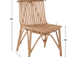 ΚΑΡΕΚΛΑ ΕΞΩΤ.ΧΩΡΟΥ CELLION HM9812.01 ΡΑΒΔΟΙ RATTAN ΣΕ ΦΥΣΙΚΟ ΧΡΩΜΑ 76x72x83Υεκ.
