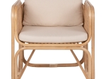 ΠΟΛΥΘΡΟΝΑ WENDY HM9816 RATTAN ΣΕ ΦΥΣΙΚΟ ΧΡΩΜΑ-ΛΕΥΚΑ ΜΑΞΙΛΑΡΙΑ 73x72x84Yεκ.