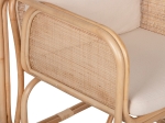 ΠΟΛΥΘΡΟΝΑ WENDY HM9816 RATTAN ΣΕ ΦΥΣΙΚΟ ΧΡΩΜΑ-ΛΕΥΚΑ ΜΑΞΙΛΑΡΙΑ 73x72x84Yεκ.