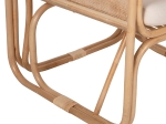 ΠΟΛΥΘΡΟΝΑ WENDY HM9816 RATTAN ΣΕ ΦΥΣΙΚΟ ΧΡΩΜΑ-ΛΕΥΚΑ ΜΑΞΙΛΑΡΙΑ 73x72x84Yεκ.