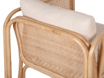 ΠΟΛΥΘΡΟΝΑ WENDY HM9816 RATTAN ΣΕ ΦΥΣΙΚΟ ΧΡΩΜΑ-ΛΕΥΚΑ ΜΑΞΙΛΑΡΙΑ 73x72x84Yεκ.