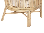ΠΟΛΥΘΡΟΝΑ ESTOR HM9817 RATTAN ΣΕ ΦΥΣΙΚΟ-ΛΕΥΚΟ ΜΑΞΙΛΑΡΙ 78x75x92Υ εκ.