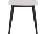 ΤΡΑΠΕΖΙ RAVEN HM9854.01 ΚΕΡΑΜΙΚΟ TOP ΛΕΥΚΟ ΜΑΡΜΑΡΟ-ΜΑΥΡΟ ΜΕΤΑΛΛΟ 117,5x67,5x76Υεκ.