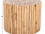 ΤΡΑΠΕΖΙ ΣΑΛΟΝΙΟΥ ΣΤΡΟΓΓΥΛΟ COOTER HM9864 ΚΛΑΔΙΑ TEAK-ΦΥΣΙΚΟ Φ60,5x46Υεκ.