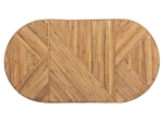 ΤΡΑΠΕΖΙ ΣΑΛΟΝΙΟΥ GATSBY ΟΒΑΛ TOP HM9870 RATTAN ΧΡΩΜΑ ΦΥΣΙΚΟ 110x59x39Υεκ.