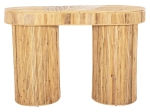 ΚΟΝΣΟΛΑ ΟΒΑΛ GATSBY HM9871 ΦΥΣΙΚΟ RATTAN ΣΕ ΦΥΣΙΚΟ ΧΡΩΜΑ 110x45x74,5Υεκ.