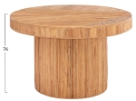 ΤΡΑΠΕΖΙ ΤΡΑΠΕΖΑΡΙΑΣ GATSBY HM9884 ΦΥΣΙΚΟ RATTAN ΣΕ ΦΥΣΙΚΟ ΧΡΩΜΑ Φ120x76Υεκ.