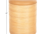 ΣΚΑΜΠΟ MITCH HM9886 ΦΥΣΙΚΟ RATTAN-ΚΑΘΙΣΜΑ ΑΠΟ PU ΜΠΕΖ Φ37x47Υεκ.