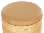 ΣΚΑΜΠΟ MITCH HM9886 ΦΥΣΙΚΟ RATTAN-ΚΑΘΙΣΜΑ ΑΠΟ PU ΜΠΕΖ Φ37x47Υεκ.