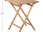 ΣΕΤ 3ΤΜΧ ΕΞΩΤ.ΧΩΡΟΥ ΠΤΥΣΣΟΜΕΝΟ KENDYR HM9907 ΜΑΣΙΦ TEAK ΞΥΛΟ-ΦΥΣΙΚΟ 46x50x88,5Υ