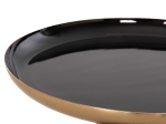 ΤΡΑΠΕΖΙA ΣΑΛΟΝΙΟΥ 2ΤΜΧ OLUF HM9922 ΜΕΤΑΛΛΟ ΕΜΑΓΙΕ-GLOSSY ΜΑΥΡΟ-ΜΑΤ ΧΡΥΣΟ Φ50 & Φ41 εκ.