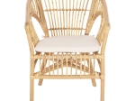 ΠΟΛΥΘΡΟΝΑ DAMPAR HM9929.04 RATTAN ΣΕ ΦΥΣΙΚΟ-ΛΕΥΚΟ ΜΑΞΙΛΑΡΙ 59x61x80Υεκ.