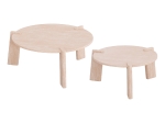 ΣΕΤ 2ΤΜΧ ΤΡΑΠΕΖΙΑ ΣΑΛΟΝΙΟΥ EQUIL HM9943.01 MDF ΜΕ ΜΕΛΑΜΙΝΗ-ΦΥΣΙΚΟ 66x66εκ + 87x87εκ
