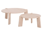 ΣΕΤ 2ΤΜΧ ΤΡΑΠΕΖΙΑ ΣΑΛΟΝΙΟΥ EQUIL HM9943.01 MDF ΜΕ ΜΕΛΑΜΙΝΗ-ΦΥΣΙΚΟ 66x66εκ + 87x87εκ