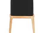 KΑΡΕΚΛΑ ΤΡΑΠΕΖΑΡΙΑΣ FURLAN HM9944.01 RUBBERWOOD-ΜΑΥΡΟ PU 54,5x58x86Υεκ