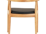 ΠΟΛΥΘΡΟΝΑ ΤΡΑΠΕΖΑΡΙΑΣ ADOR HM9948.01 RUBBERWOOD ΣΕ ΟΑΚ ΚΑΙ ΜΑΥΡΟ PU 62x54x76,5Υεκ