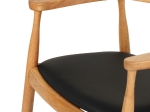 ΠΟΛΥΘΡΟΝΑ ΤΡΑΠΕΖΑΡΙΑΣ ADOR HM9948.01 RUBBERWOOD ΣΕ ΟΑΚ ΚΑΙ ΜΑΥΡΟ PU 62x54x76,5Υεκ