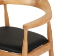 ΠΟΛΥΘΡΟΝΑ ΤΡΑΠΕΖΑΡΙΑΣ ADOR HM9948.01 RUBBERWOOD ΣΕ ΟΑΚ ΚΑΙ ΜΑΥΡΟ PU 62x54x76,5Υεκ