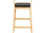 ΣΚΑΜΠΟ ΜΠΑΡ NAMI HM9952.01 RUBBERWOOD ΣΕ ΟΑΚ-ΜΑΥΡΟ PU 47,5x59x102,5Υεκ.