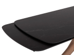ΤΡΑΠΕΖΙ ΤΡΑΠΕΖΑΡΙΑΣ HORIZON SM18091.02 ΚΕΡΑΜΙΚΟ TOP-ΠΟΔΙΑ ΣΗΜΥΔΑ ΜΕ ΦΡΑΞΙΝΟ 180x90εκ