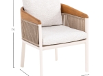 ΠΟΛΥΘΡΟΝΑ ΑΛΟΥΜINIOY ΣΕΙΡΑ ETHEREAL SM6166 ΞΥΛΟ TEAK-P.E.ΣΧΟΙΝΙ-OLEFIN 60x63x84Υεκ
