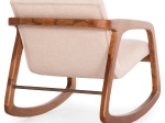 ΠΟΛΥΘΡΟΝΑ ΚΟΥΝΙΣΤΗ ROCKER SM9965 ΞΥΛΟ TEAK ΦΥΣΙΚΟ-ΥΠΟΛΕΥΚΟ ΥΦΑΣΜΑ 64x81x72Υεκ.