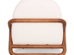 ΠΟΛΥΘΡΟΝΑ LOUNGE RAMROD SM9967 ΞΥΛΟ TEAK ΦΥΣΙΚΟ-ΕΚΡΟΥ ΜΠΟΥΚΛΕ 76x84x51-77,5Υεκ.