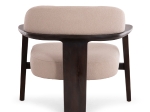 ΠΟΛΥΘΡΟΝΑ LOUNGE TRIAD SM9968 ΞΥΛΟ TEAK ΣΕ ΜΑΥΡΟ-ΕΚΡΟΥ ΥΦΑΣΜΑ 77x75,5x67Υεκ.