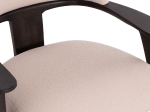ΠΟΛΥΘΡΟΝΑ LOUNGE TRIAD SM9968 ΞΥΛΟ TEAK ΣΕ ΜΑΥΡΟ-ΕΚΡΟΥ ΥΦΑΣΜΑ 77x75,5x67Υεκ.