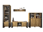 ΕΠΙΠΛΟ ΤΗΛΕΟΡΑΣΗΣ OLD WOOD ΧΡΥΣΟΣ ΔΡΥΣ ΜΕ ΜΑΥΡΟ 140X44X47.5ΕΚ