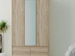 ΝΤΟΥΛΑΠΑ ΤΡΙΦΥΛΛΗ NORTON SONOMA  127X60X210ΕΚ