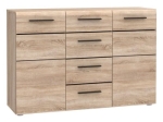 ΜΠΟΥΦΕΣ SOLO 150X41X82CM SONOMA ΜΕ WENGE ΚΑΙ MDF ΚΑΜΠΥΛΩΤΟ ΤΕΛΕΙΩΜΑ ΣΤΙΣ ΠΟΡΤΕΣ.